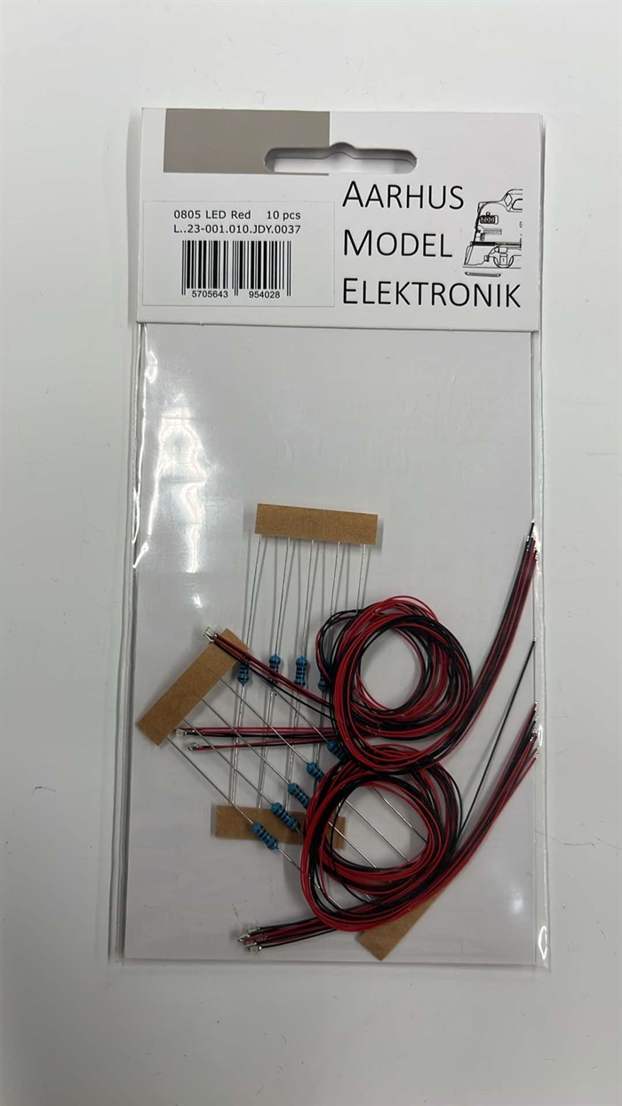 Aarhus Model Elektronik 0015 3 V LED, warmweiß, 10er-Pack