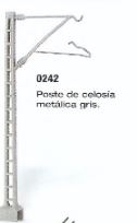 Electrotren 0242 Fahrleitungsmast, Gitter, grau, 10 Stück, H0