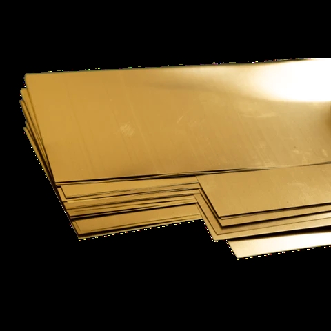 K&S Metals 0258 Messingblech-Sortiment: 0,001, 0,002, 0,003 und 0,005 mm (je eines).