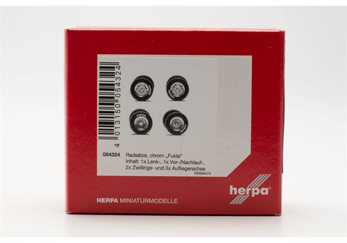 Herpa 054324 Reifen mit Chromfelgen "Fulda", H0
