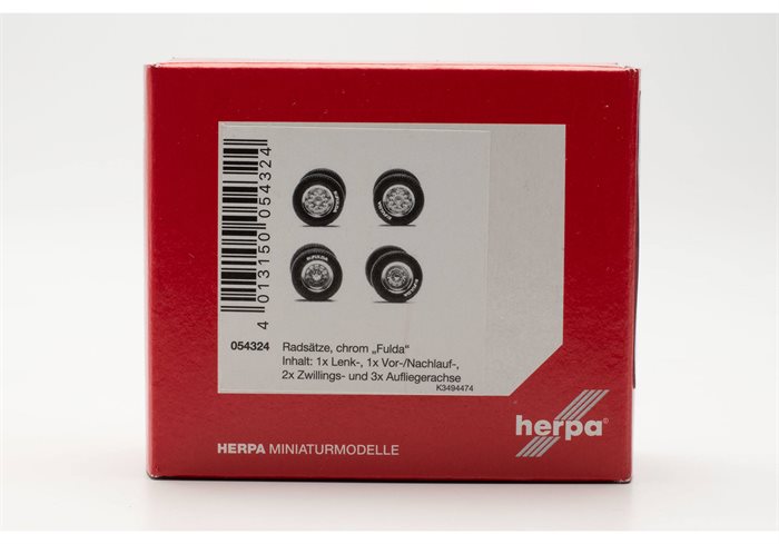 Herpa 054324 Reifen mit Chromfelgen "Fulda", H0