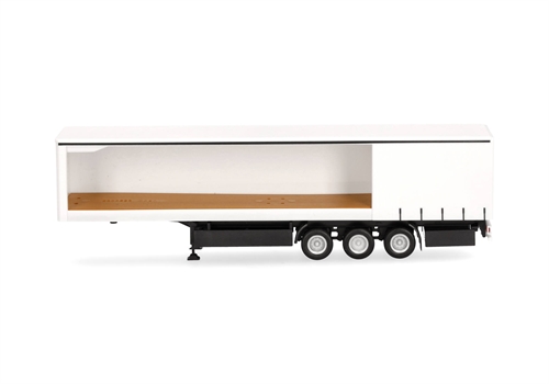 Herpa 075954-002 Curtainsider-Anhänger, seitlich offen, 3-achsig, H0