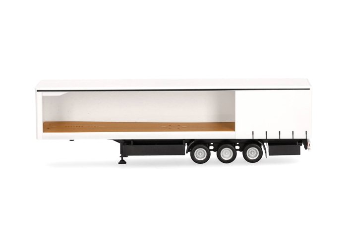 Herpa 075954-002 Curtainsider-Anhänger, seitlich offen, 3-achsig, H0