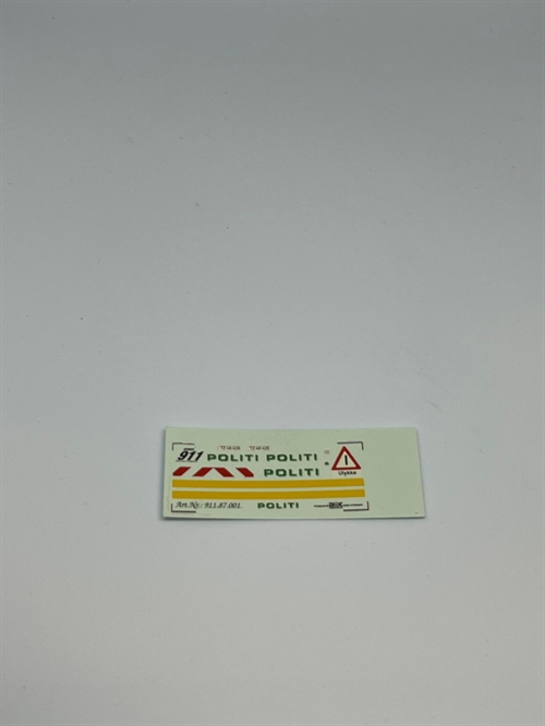 DMC Decals DP 112-076 Politi 1:43