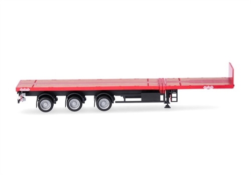 Herpa 076050-002 Nooteboom Teletrailer 3-achsig, rot, H0