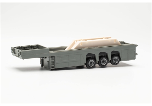 Herpa 076418-003 Betonfertiger beladen mit vier Dachgiebelteilen, H0