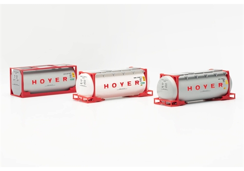 Herpa 076500-006 3er Set Hoyer Tankcontainer, H0