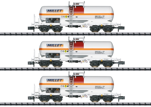 Minitrix 18266 Kesselwagen-Set „Millet“, Epoche VI