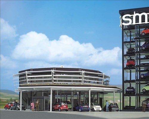 Busch 1000 Smart Verkaufsgebäude, H0
