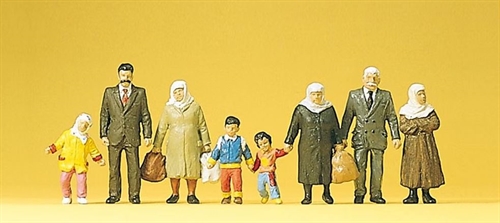 Preiser 10343 Passagiere, acht Figuren, H0