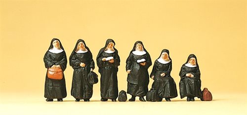 Preiser 10402 Nonnen, sechs Figuren, H0