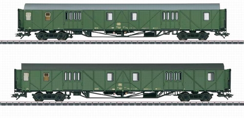 Märklin 43393 Wagenset mit 2 verschiedenen Gepäckwagen Bauart MDyg 986 der DB, Ep. IV