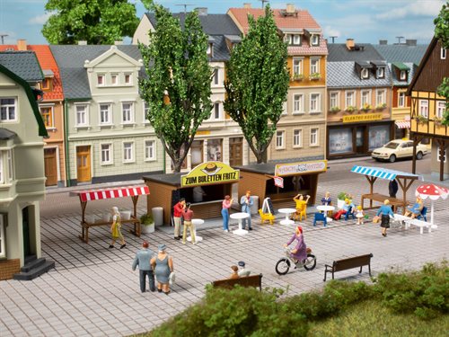 Auhagen 11352 Imbiss- und Marktstände, H0