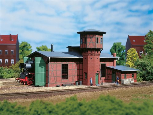 Auhagen 11400 Schuppen mit Wasserturm, H0