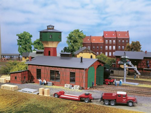 Auhagen 11403 Remise, zweigleisig, H0