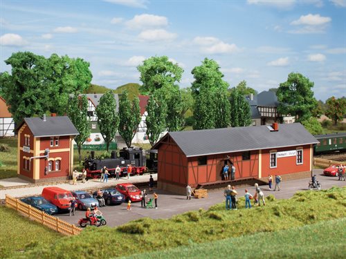 Auhagen 11435 Bahnhof Steinbach mit Wasserhaus, H0