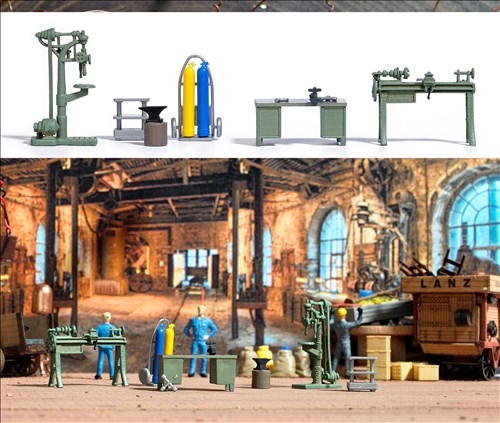  Busch 1185 Schmiedewerkstatt, H0