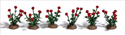 Busch 1241 36 Rosen, vormontiert, H0