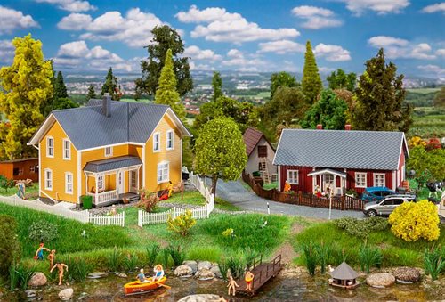 Faller 130604 Zwei schwedische Häuser, Epoche III, H0