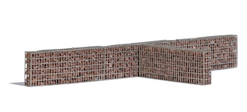 Busch 7870 Steinstützmauer, 4 Stück Größe 40mm x 15mm x 15mm