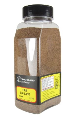 Woodland Scenics 1372 Feinballast, braun, Streudose, 945 cm3