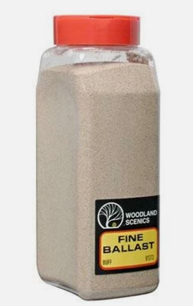 Woodland Scenics 1373 Feinballast, Buff, Streu dose, 945 cm3