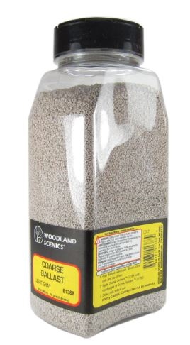  Woodland Scenics 1388 grober Ballast, hellgrau, Streu dose, 945 cm3