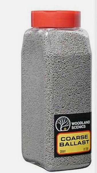 Woodland Scenics 1389 grober Ballast, grau, Streudose, 945 cm3
