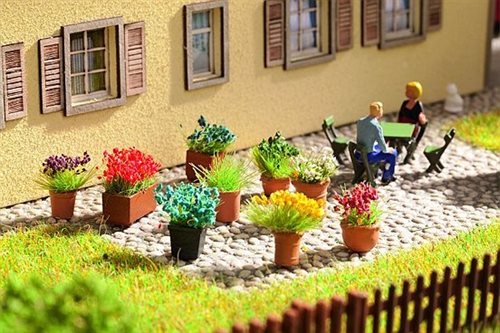 Noch 14031 Lasergeschnittene Miniblumen im Topf H0