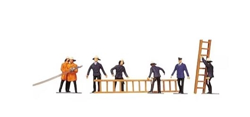 Faller 151006 Feuerwehr, sieben Figuren mit Zubehör, H0