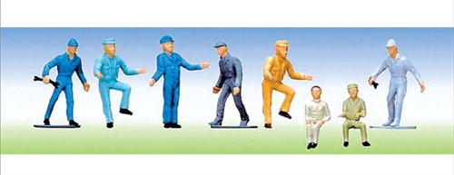 Faller 151032 Busfahrer, LKW-Fahrer und Spediteure, acht Figuren mit Zubehör, H0