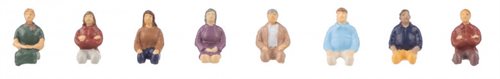 Faller 151685 Sitzende Personen, acht Figuren, H0