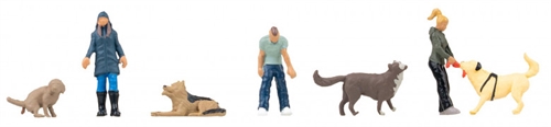 Faller 151745 Spaziergänger mit Hunden H0 
