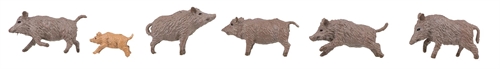 Faller 151925 Wildschwein, sechs Figuren, H0