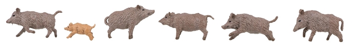 Faller 151925 Wildschwein, sechs Figuren, H0