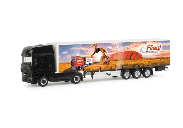 Herpa 155502 DAF XF 105 SSC Gardinenauflieger „Fliegl“