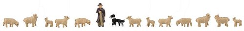 Faller 155901 Hirte mit Hund und Schaf, 14 Figuren, Spur N
