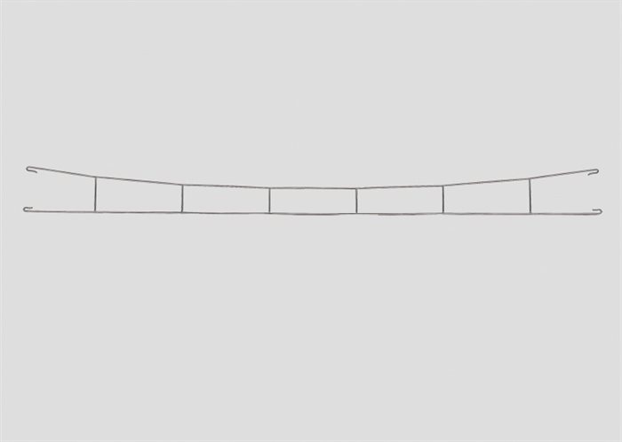 Märklin 70253 Fahrdraht R5, 5 Stück, Länge 252,7 mm, H0