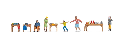 Noch 16281 Figuren-Themenwelt "Flohmarkt" H0