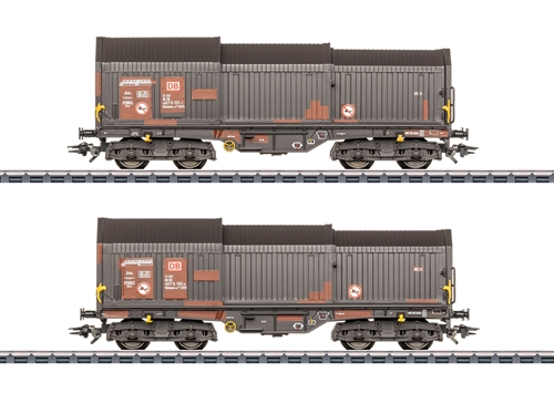 Märklin 46876 Flachwagen-Set mit Teleskopwänden, DB AG – Neuheit für 2026