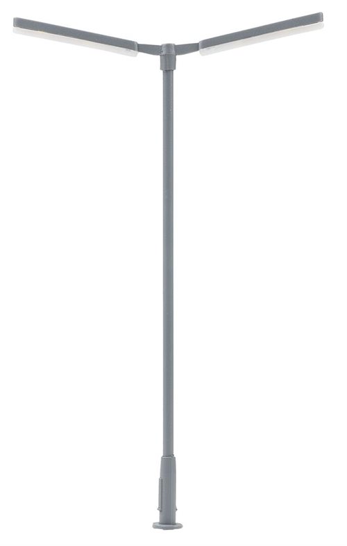 Faller 180222 LED-Kreuzmastleuchte, doppelt, kaltweiß, H0