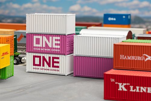 Faller 182052 20' Container, ONE, 5er Set, H0