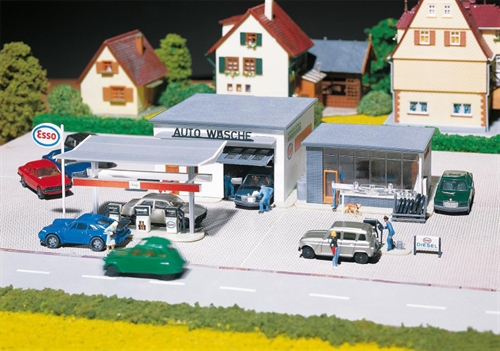 Faller 191843 Tankstelle mit Waschanlage, H0