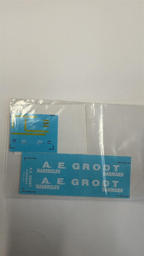 DMC Decals 87-197 A. E. Grodt, Haderslev, sættevogn, pressenning, 1/87