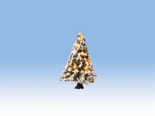 Noch 22110 Weihnachtsbaum mit 10 LED-Lichtern, 5 cm hoch, H0, TT, N, Z