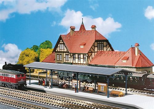  Faller 222164 Überdachter Bahnsteig, Epoche I, Gleis N