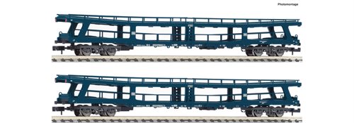 Fleischmann 881913 2-teiliges Set 1: Autotransportwagen-Set der DB AG, Epoche IV