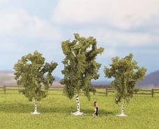 Noch 25120 3 Birken, 8 und 10 cm hoch