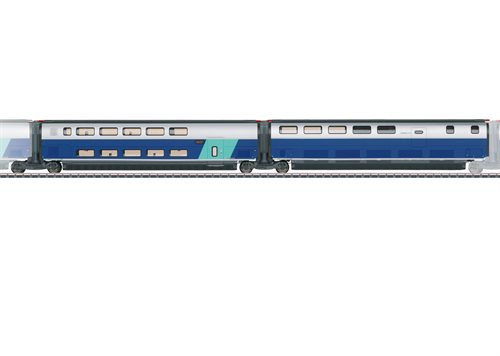Märklin 43443 Erweiterungsset 3 für TGV Euroduplex SNCF, Epoche VI