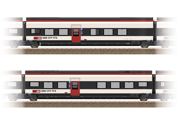 Trix 23282 Ergänzungswagen-Set 2 zum RABe 501 Giruno 